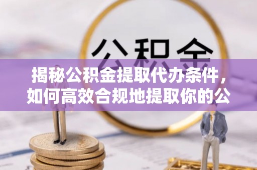 广德揭秘公积金提取代办条件，如何高效合规地提取你的公积金