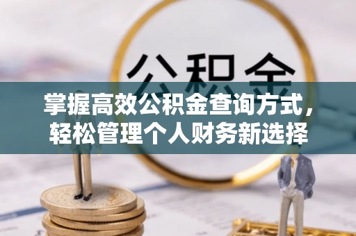 广德掌握高效公积金查询方式，轻松管理个人财务新选择