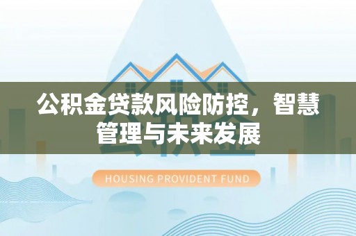 广德公积金贷款风险防控，智慧管理与未来发展