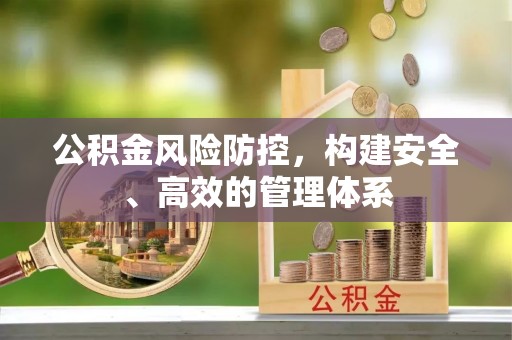 广德公积金风险防控，构建安全、高效的管理体系