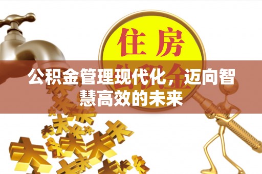 广德公积金管理现代化，迈向智慧高效的未来