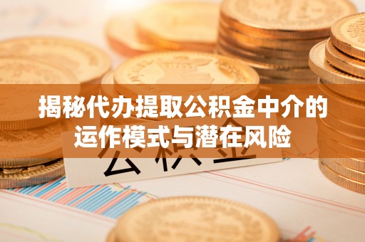 广德揭秘代办提取公积金中介的运作模式与潜在风险