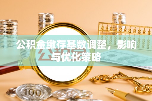 广德公积金缴存基数调整，影响与优化策略