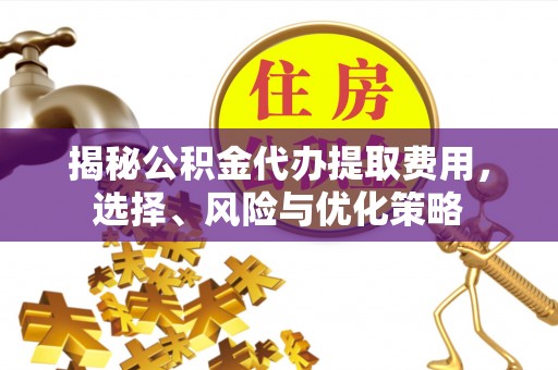 广德揭秘公积金代办提取费用，选择、风险与优化策略