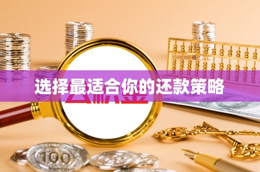 广德选择最适合你的还款策略